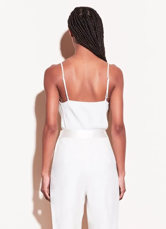 Fleur Du Mal Camis and Tanks Women Cowl Neck Spaghetti Strap Cami Ivory Fleur Du Mal Camis and Tanks Women Cowl Neck Spaghetti Strap Cami Ivory