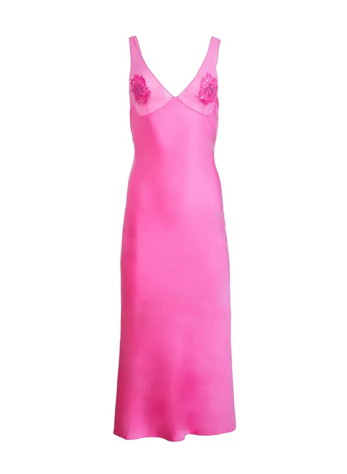 Fleur Du Mal Dresses Women Embellished Cutout Dress Some Like It Hot Pink Fleur Du Mal Dresses Women Embellished Cutout Dress Some Like It Hot Pink
