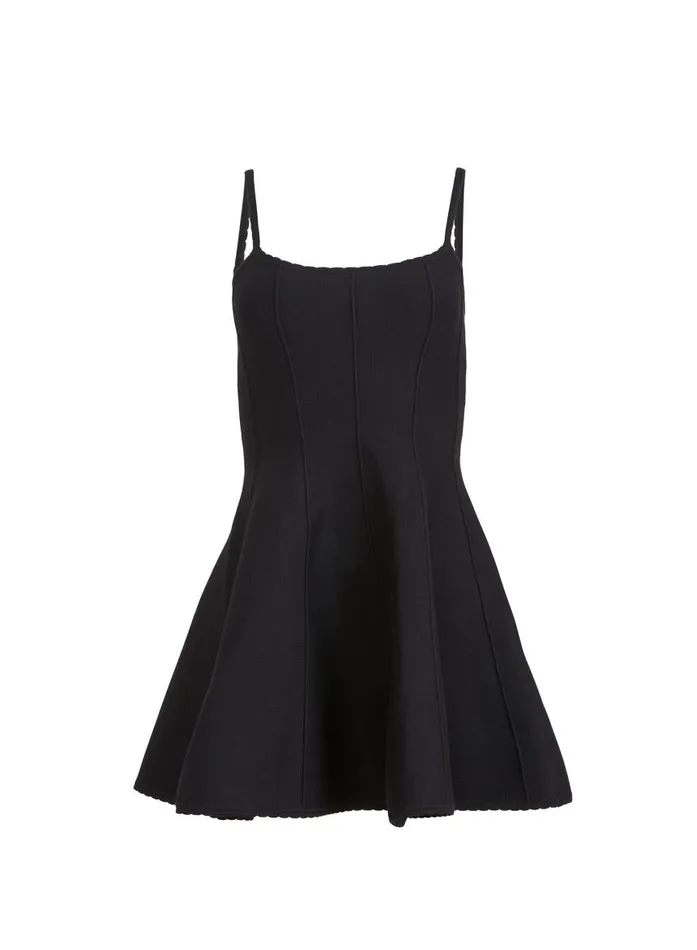 Fleur Du Mal Dresses Women Flared Corset Dress Black Fleur Du Mal Dresses Women Flared Corset Dress Black