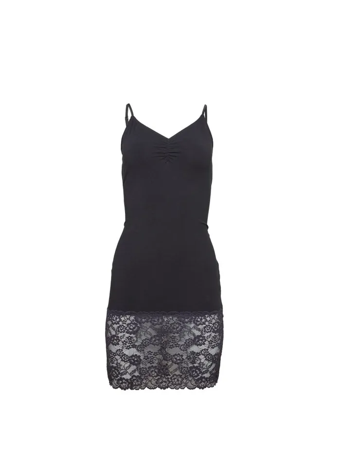 Fleur Du Mal Dresses Women Organic Cotton Slip Dress Black Fleur Du Mal Dresses Women Organic Cotton Slip Dress Black