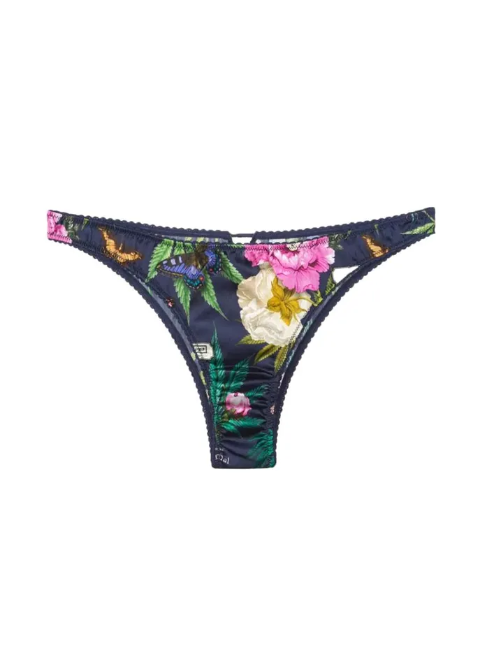 Fleur Du Mal Loungewear Women Botanical Cheeky Papillonindigo Fleur Du Mal Loungewear Women Botanical Cheeky Papillonindigo