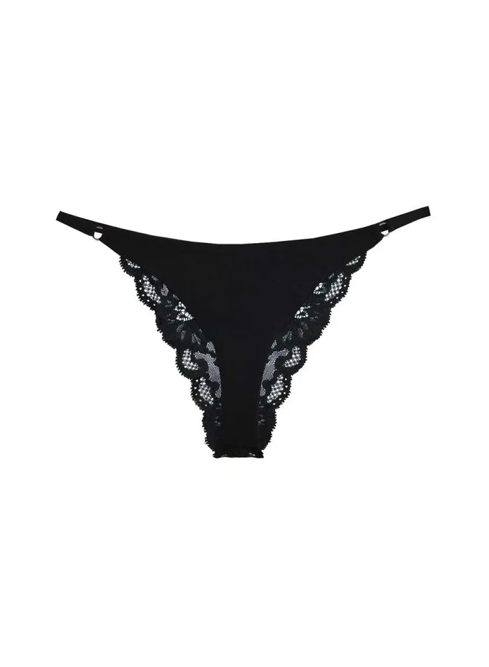 Fleur Du Mal Nursing Bra Women Charlotte Lace Seamless String Cheeky Black Fleur Du Mal Nursing Bra Women Charlotte Lace Seamless String Cheeky Black