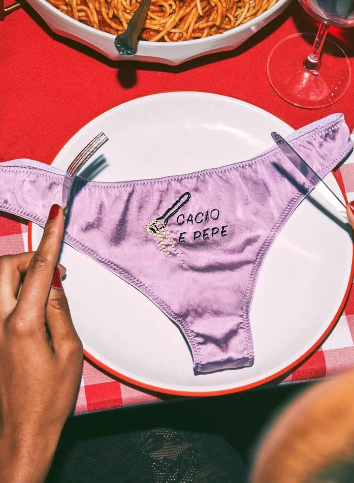 Fleur Du Mal Pleasure Women Cacio E Pepe Luxe Thong Spring Lavender
