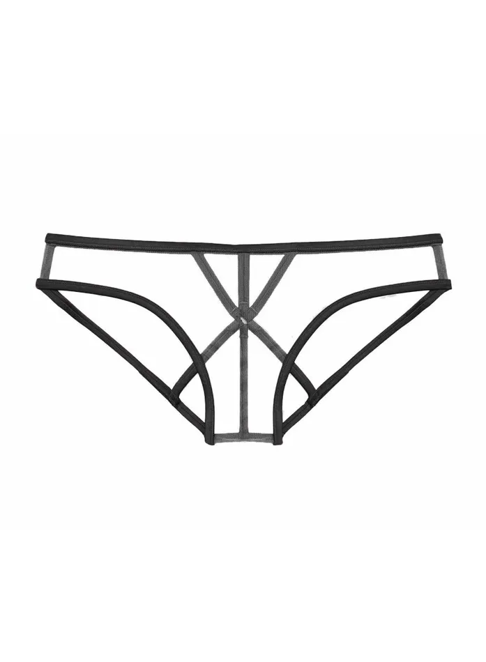 Fleur Du Mal Pleasure Women Strappy Bondage Panty Black