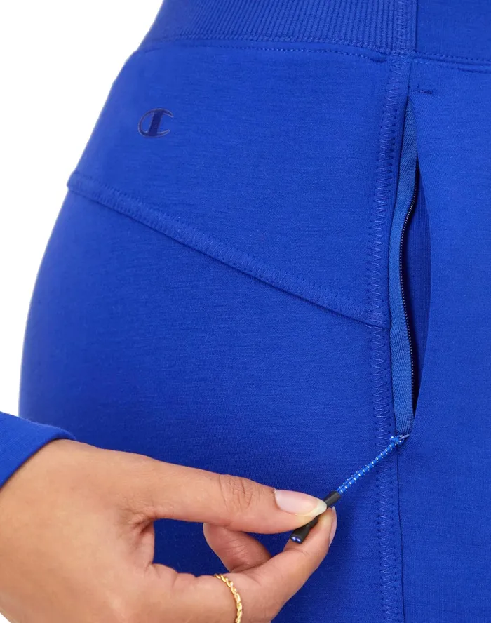 Flex Pants Debossed C Logo 27034 Aztec Blue Women Champion Pants