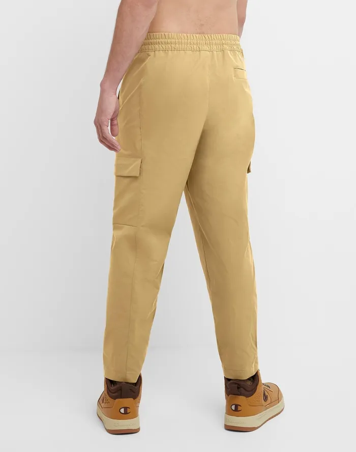 Flex Woven Stretch Pants Rubber Champion Logo 275034 Sandrock Men Champion Pants and Joggers