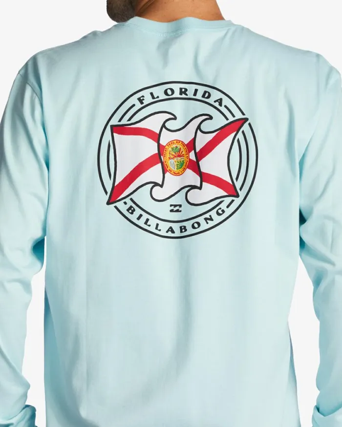 Florida Salute Long Sleeve TShirt Coastal Men Billabong TShirts