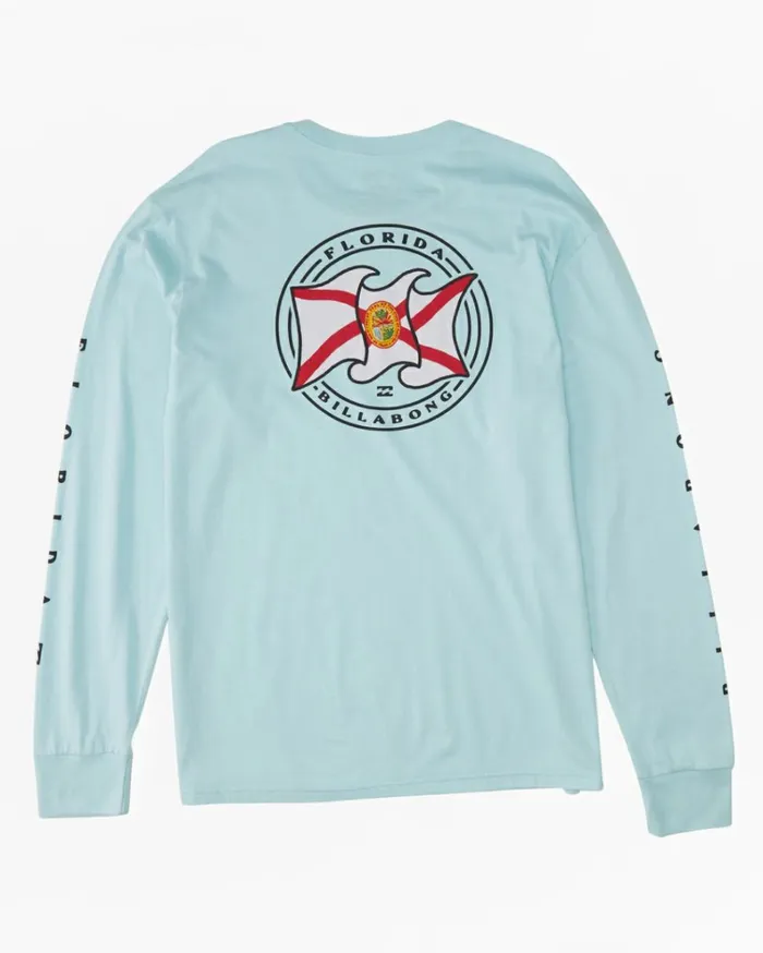 Florida Salute Long Sleeve TShirt Coastal Men Billabong TShirts