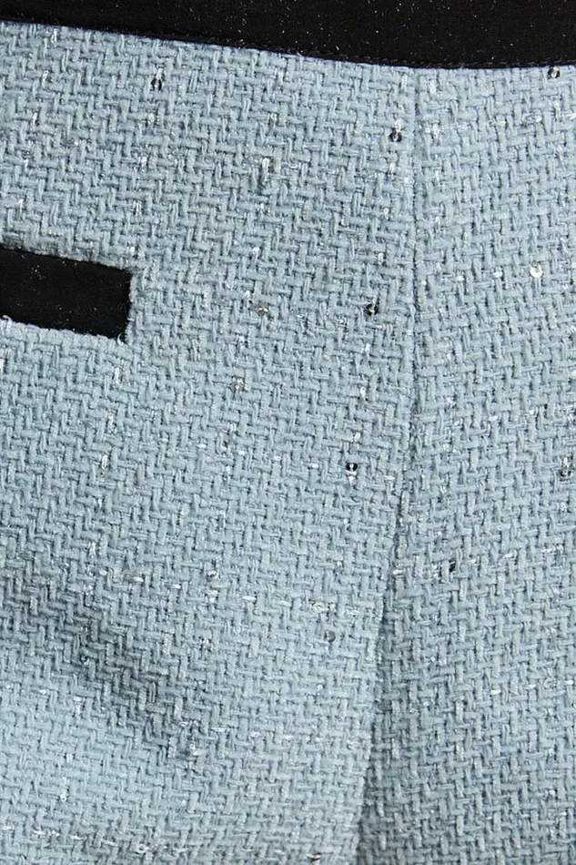 Gina Shorts 8211 Contrast Pocket Detail Shorts In Ice Blue Women Showpo Shorts