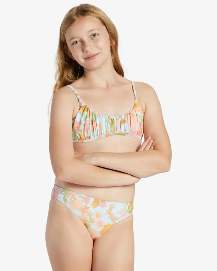 Girl039s Blown Away Two Piece Bralette Bikini Set Multi Kids Billabong Girls039 Swimwear Girl039s Blown Away Two Piece Bralette Bikini Set Multi Kids Billabong Girls039 Swimwear