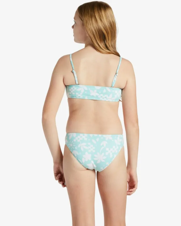 Girl039s Catch A Wave Two Piece Tank Bikini Set Mint Chip Kids Billabong Girls039 Swimwear