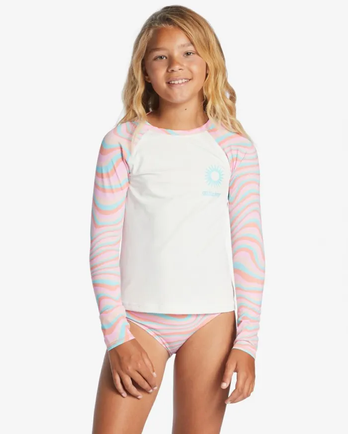 Girl039s Sorbet Dreamz Two Piece Long Sleeve Bikini Set Multi Kids Billabong Girls039 Swimwear