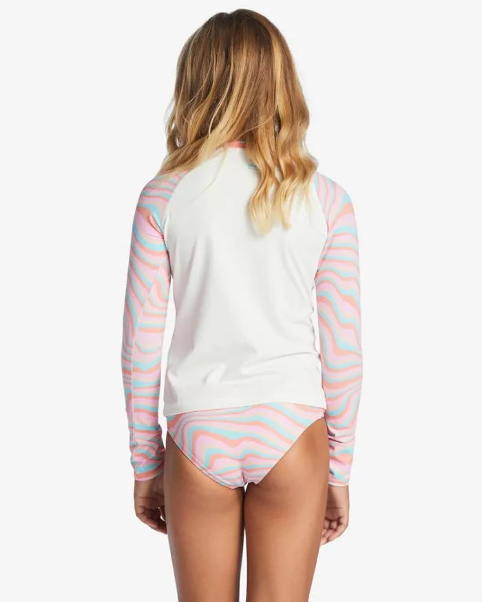 Girl039s Sorbet Dreamz Two Piece Long Sleeve Bikini Set Multi Kids Billabong Girls039 Swimwear