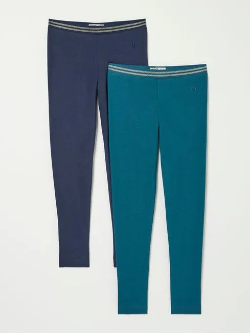 Girls Fatface Jeans and Leggings Multi 2 Pack Leggings