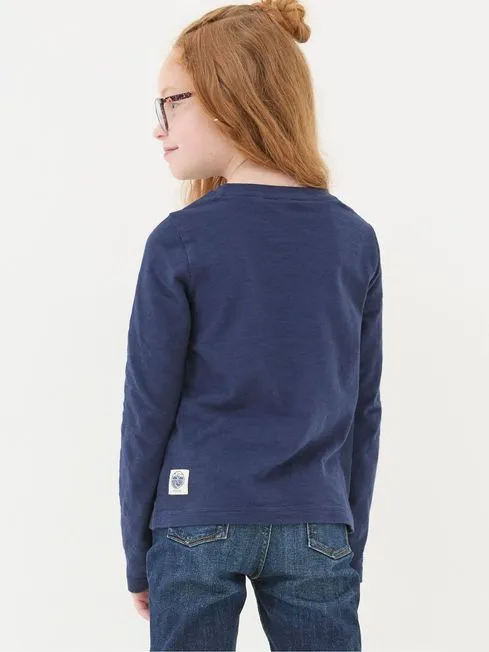 Girls Fatface Tops and TShirts Bat Blue Graphic TShirt