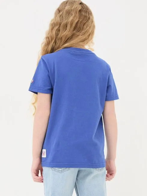 Girls Fatface Tops and TShirts Blue Pet Graphic TShirt Girls Fatface Tops and TShirts Blue Pet Graphic TShirt