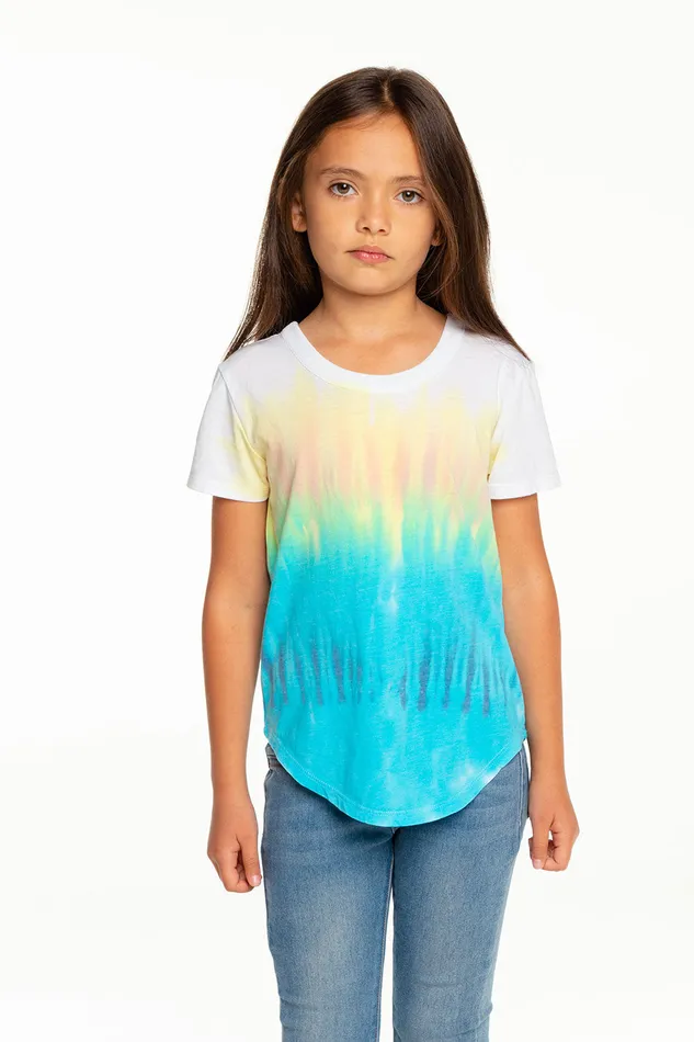 Girls Tops Chaser Brand Recycled Vintage Jersey Short Sleeve Scoop Back Shirt