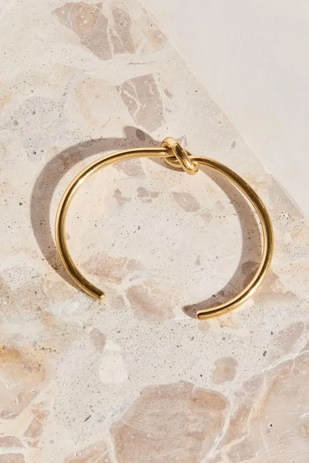Gladys Bracelet 8211 Thin Band Knot Detail Bracelet In Gold Women Showpo Bracelets