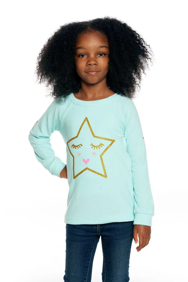 Gold Star Happy Face Girls Tops Chaser Brand