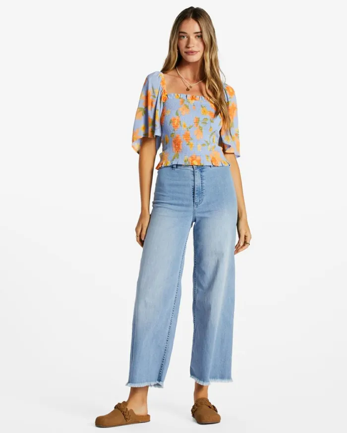 Golden Daze Crop Top Outta The Blue Women Billabong Tops