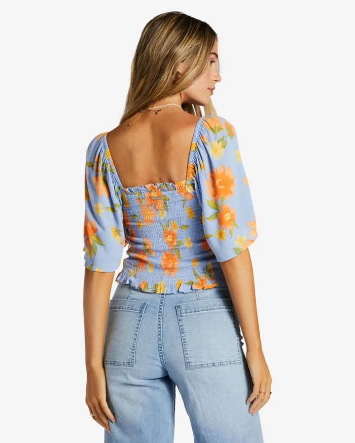 Golden Daze Crop Top Outta The Blue Women Billabong Tops