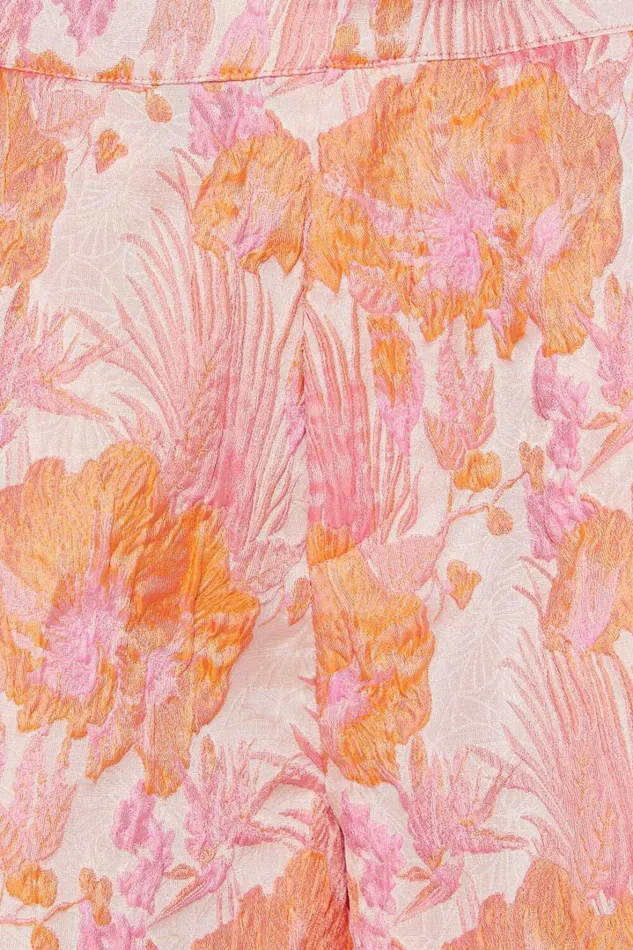 Hailey Shorts 8211 Jacquard Full Shorts In Pink and Orange Women Showpo Shorts