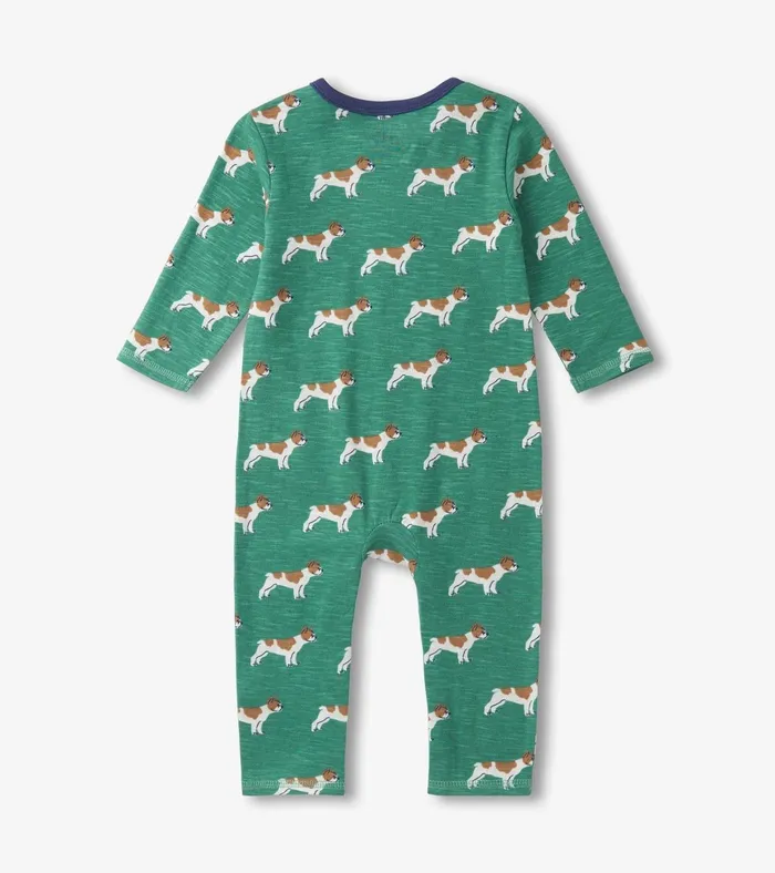 Hatley Baby Boys French Bulldogs Long Sleeve Romper Baby and Toddler Rompers