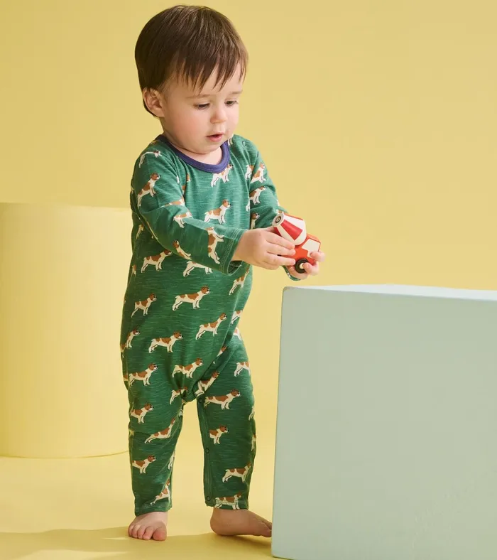 Hatley Baby Boys French Bulldogs Long Sleeve Romper Baby and Toddler Rompers