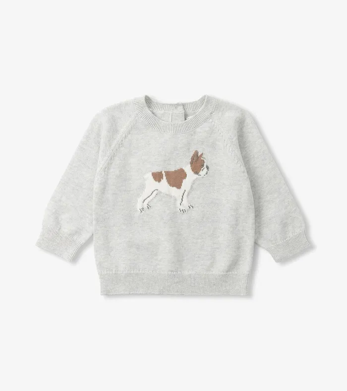 Hatley Baby Boys Little Bulldog Pullover Sweater and Pants Baby and Toddler Sweaters