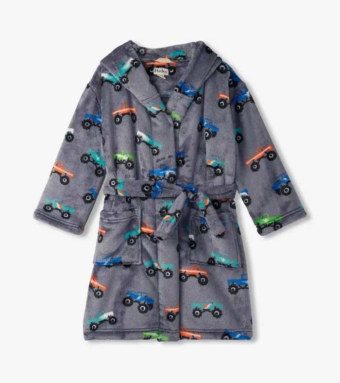 Hatley Baby Boys Monster Trucks Fleece Robe Boys Sleepwear