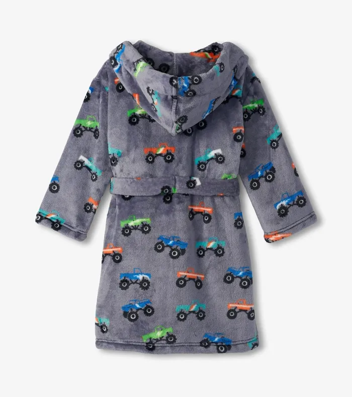 Hatley Baby Boys Monster Trucks Fleece Robe Boys Sleepwear