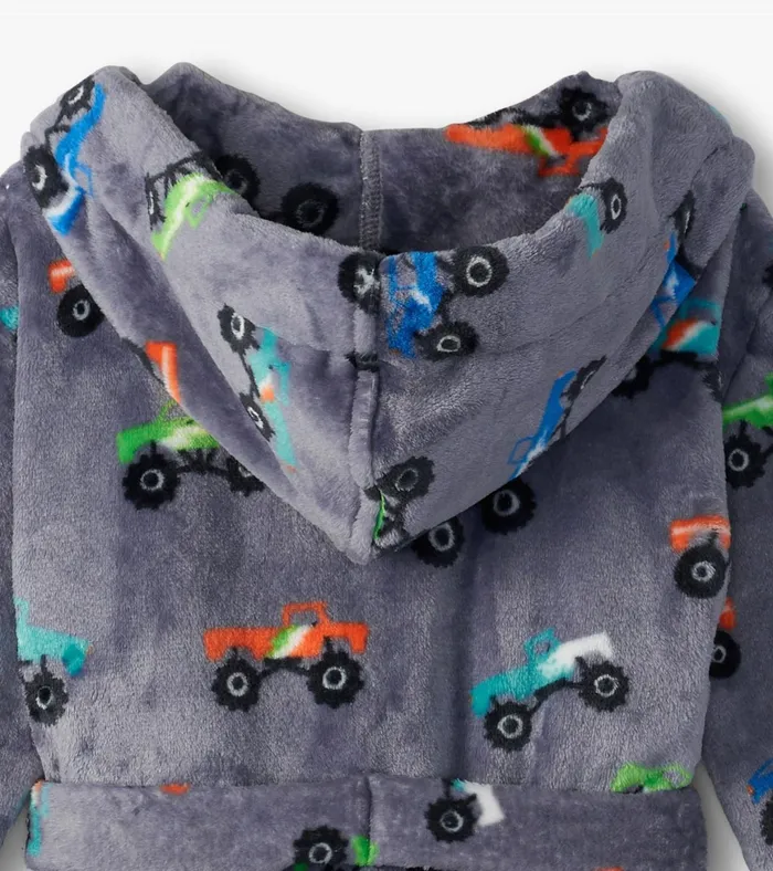 Hatley Baby Boys Monster Trucks Fleece Robe Boys Sleepwear