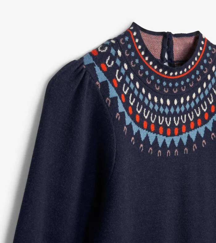 Hatley Blair Sweater Dress 8211 Navy Women Dresses