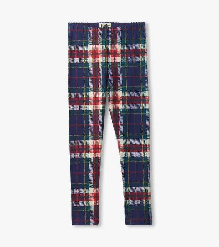 Hatley Girls Celebration Plaid Leggings Girls Bottoms