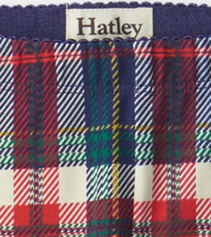 Hatley Girls Celebration Plaid Leggings Girls Bottoms