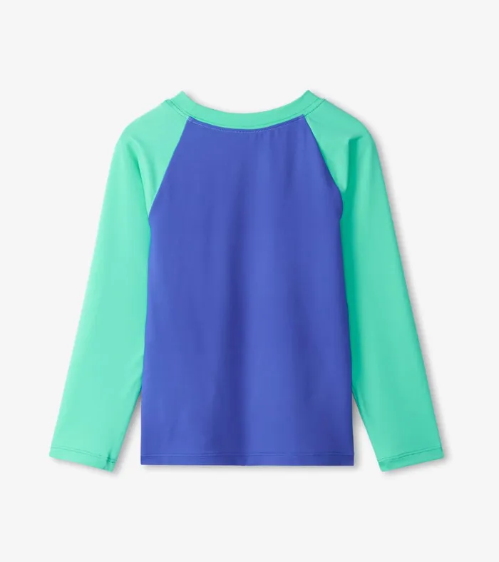 Hatley Girls Kaleidoscope Long Sleeve Rashguard Girls Swimwear