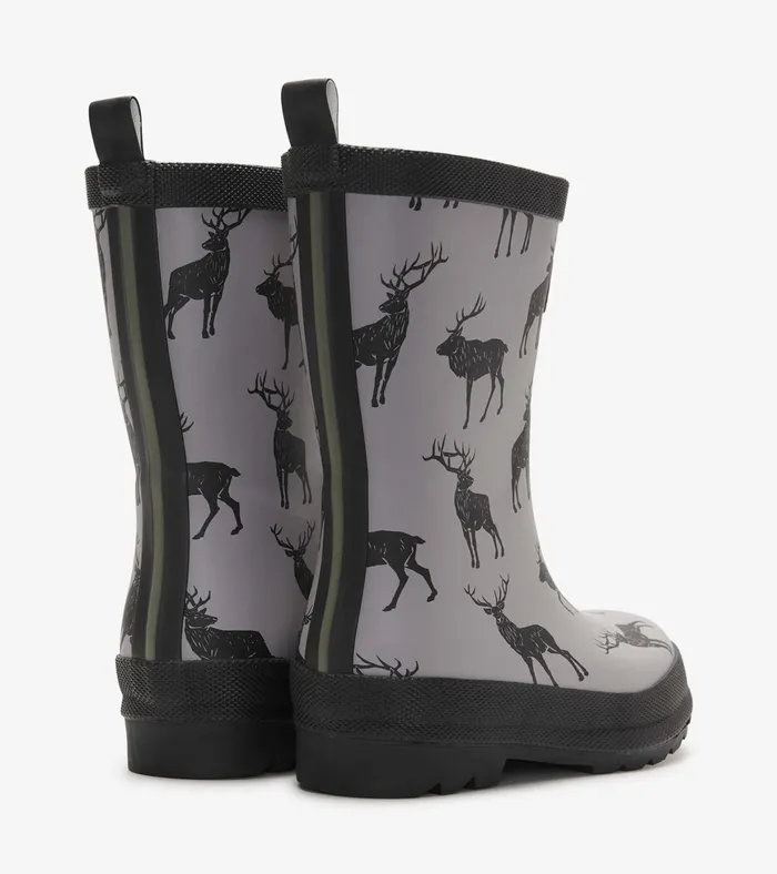 Hatley Magestic Elk Matte Rain Boots Boys Rainwear