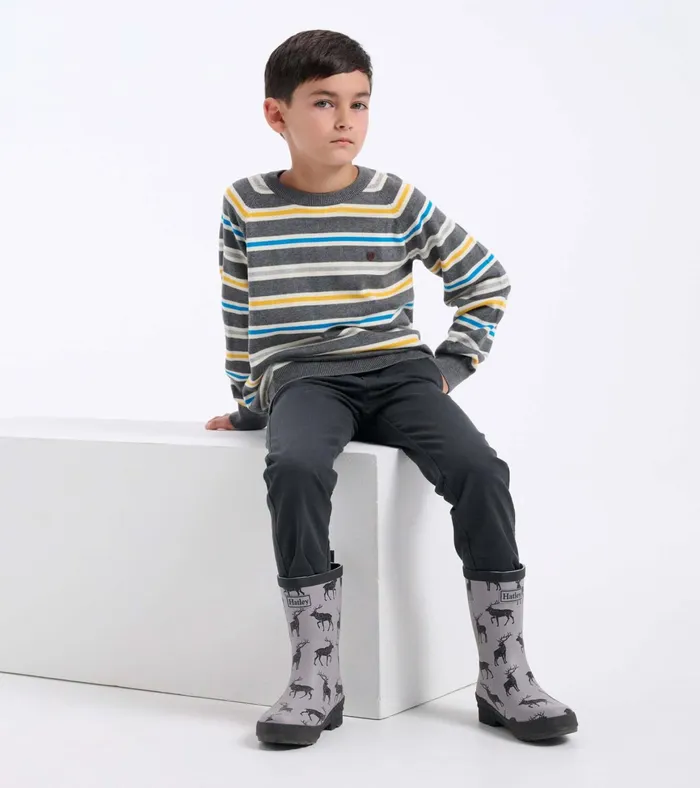 Hatley Magestic Elk Matte Rain Boots Boys Rainwear