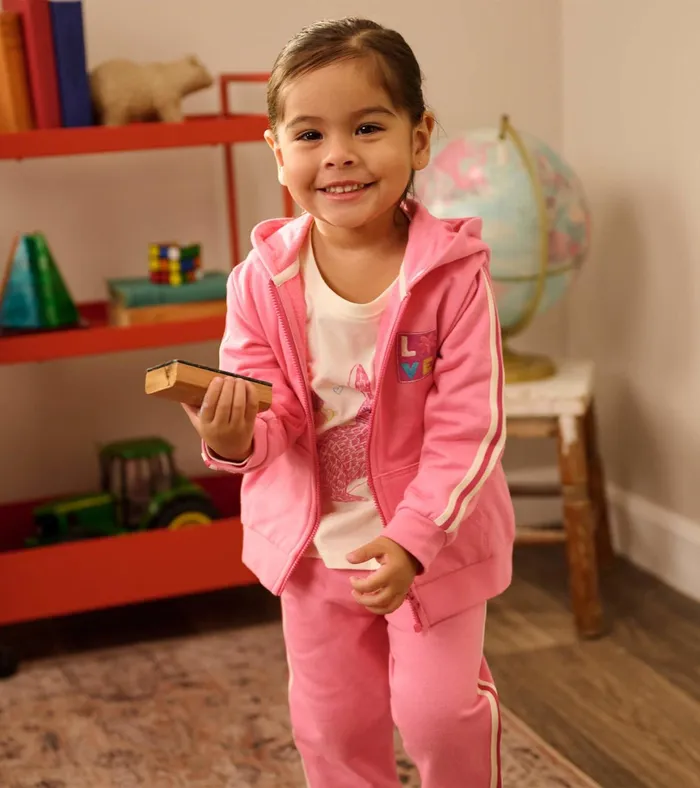 Hatley Rainbow Heart Hoodie Baby and Toddler Sweaters