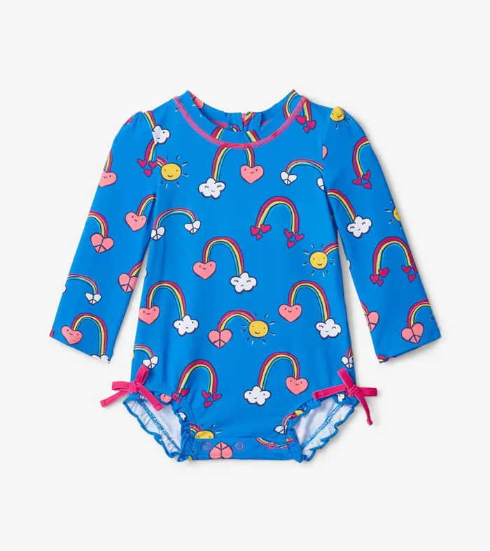 Hatley Summer Sky Baby Rashguard Swimsuit Baby and Toddler Swimwear