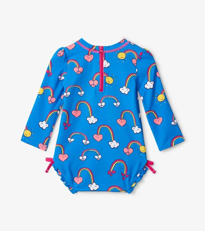 Hatley Summer Sky Baby Rashguard Swimsuit Baby and Toddler Swimwear