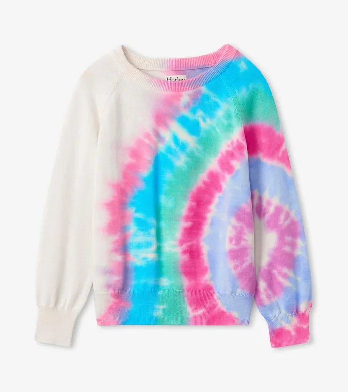 Hatley Tie Dye Burst Pullover Girls Tops