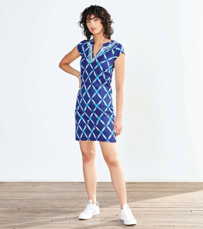 Hatley Zara Dress 8211 Diamond Ikat Women Dresses