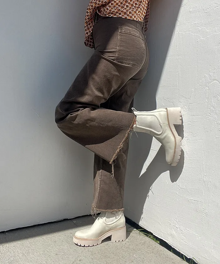 Hawk H20 Wide Booties Ivory Leather Ivory Leather H2o Women Dolce Vita Boots and Booties