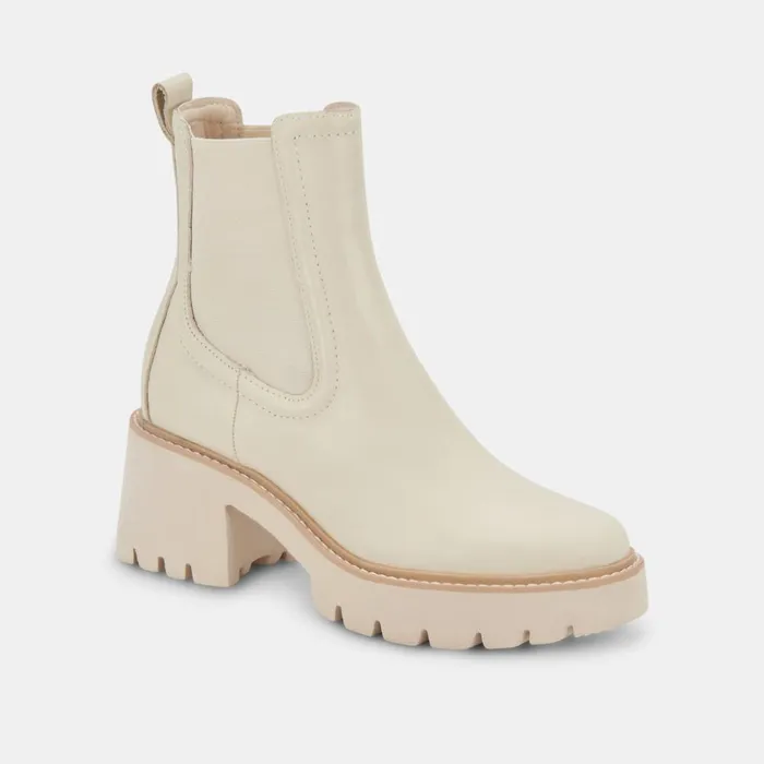 Hawk H20 Wide Booties Ivory Leather Ivory Leather H2o Women Dolce Vita Boots and Booties