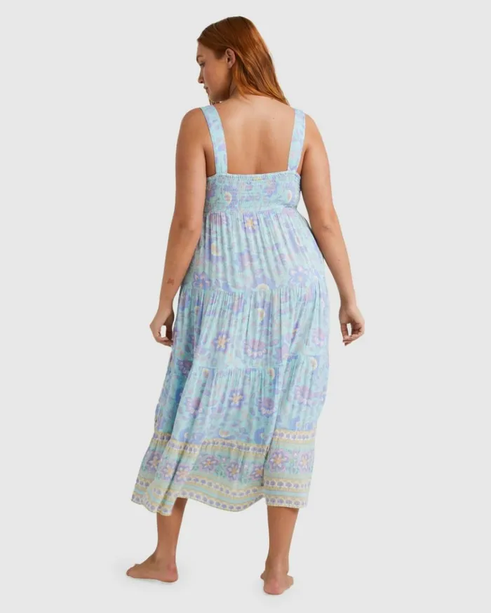 Hideaway Shine On Midi Dress Mint Women Billabong Midi Dresses