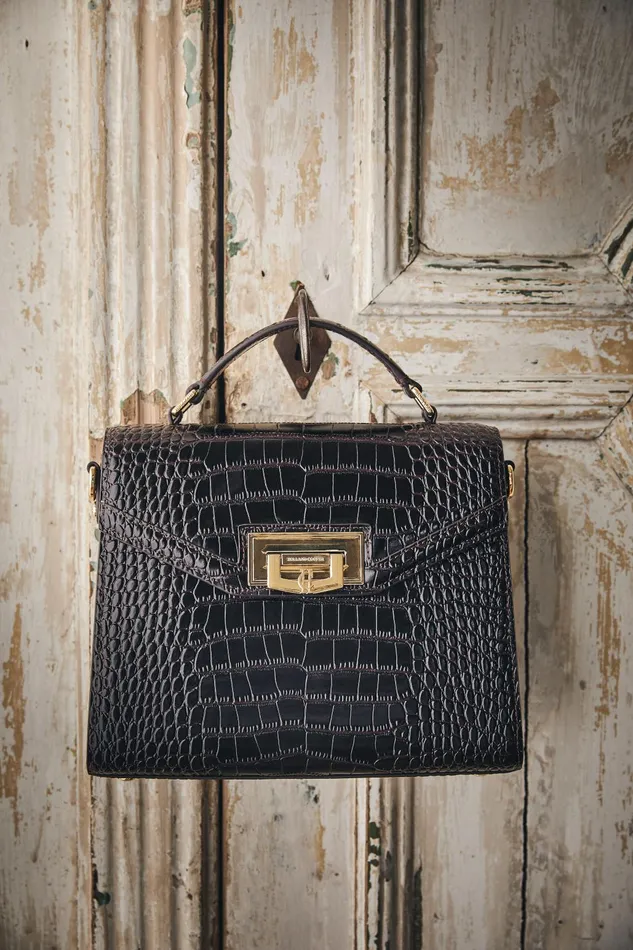 Holland Cooper Bags Women Cheltenham Bag Rich Chocolate Croc