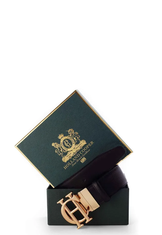 Holland Cooper Belts Women HC Classic Belt Reversible Black Tan