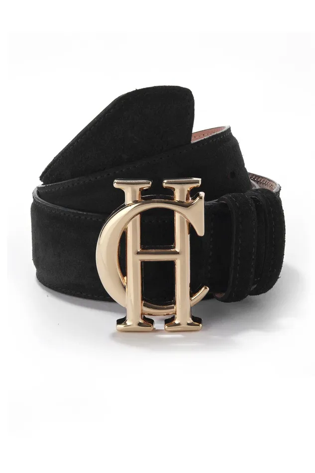 Holland Cooper Belts Women HC Classic Belt Suede Black Holland Cooper Belts Women HC Classic Belt Suede Black