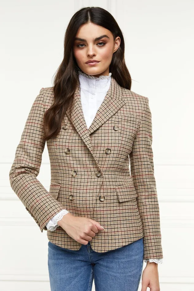 Holland Cooper Blazers Women Heritage Knightsbridge Blazer Charlton Tweed Horn Button